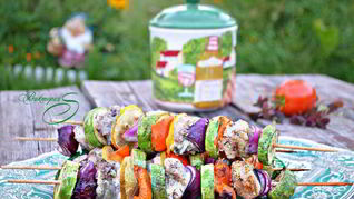 Сицилийские шашлычки из овощей и трески