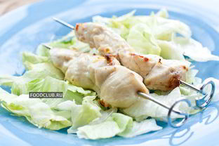 Сочные шашлычки из куриной грудки