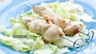 Сочные шашлычки из куриной грудки