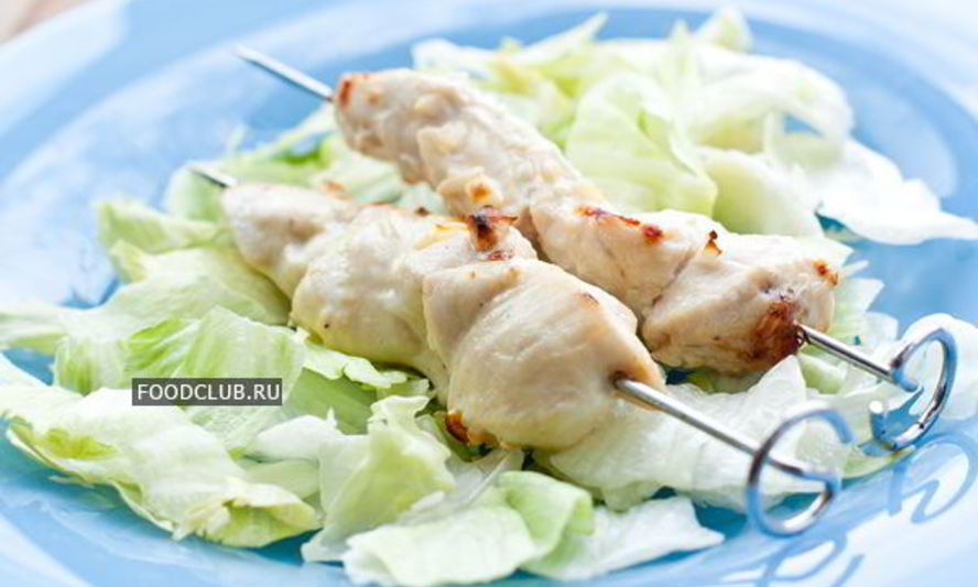 Рецепт сочные шашлычки из куриной грудки