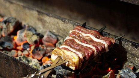 татарский сочный шашлык из баранины