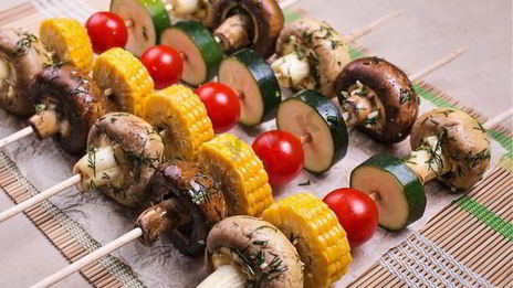 вегетарианский шашлык из овощей на мангале