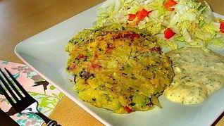 Капустный шницель из капусты