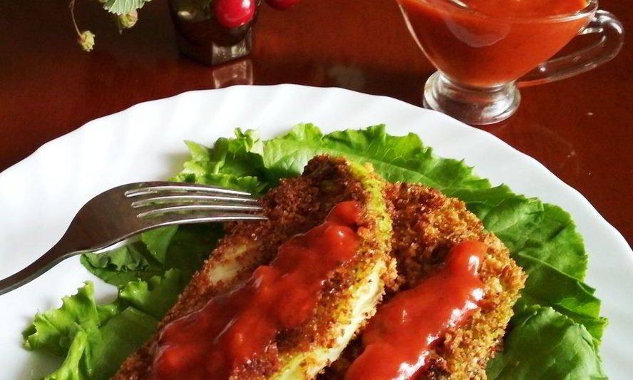 Рецепт капустный шницель с томатным соусом
