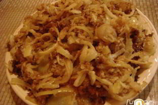 Капустные шницели с луковой заправкой
