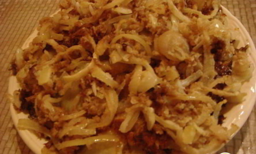 Рецепт капустные шницели с луковой заправкой