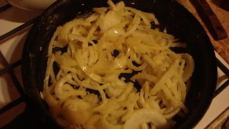 капустные шницели с луковой заправкой