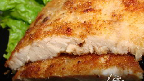 куриный шницель из кусочков малого филе