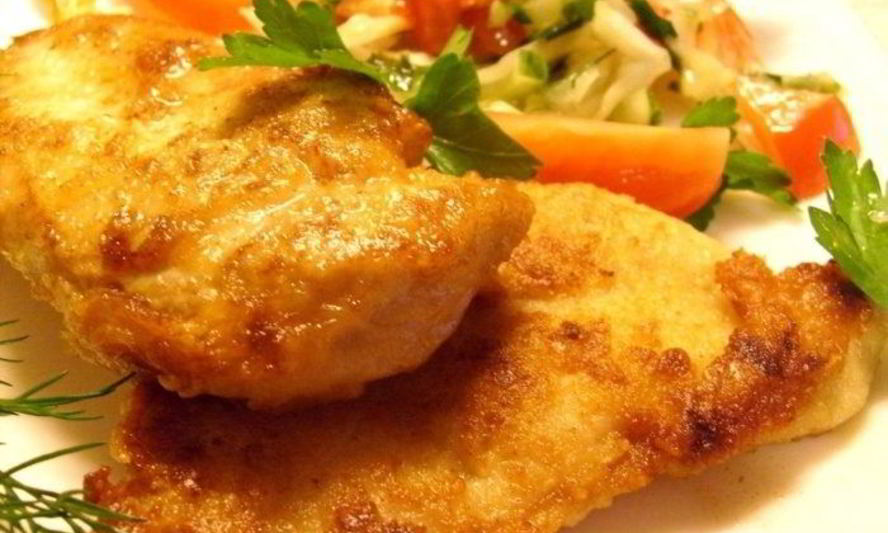 Рецепт куриный шницель с сыром