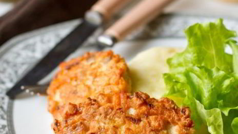 рубленые шницели из лосося