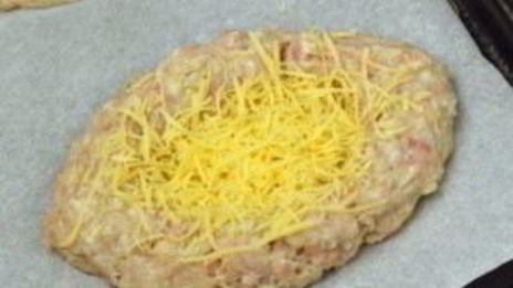 шницель из фарша с яйцом