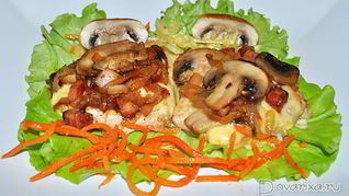 Шницель из индейки по-милански