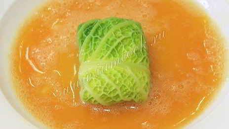 шницель из савойской капусты с сырной начинкой