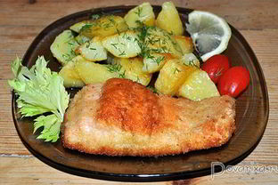 Шницель из семги, лосося, форели