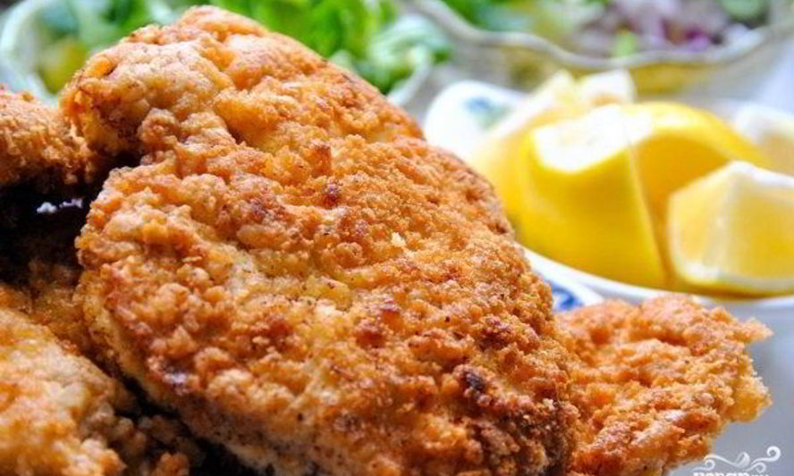 Рецепт шницель из свинины на сковороде