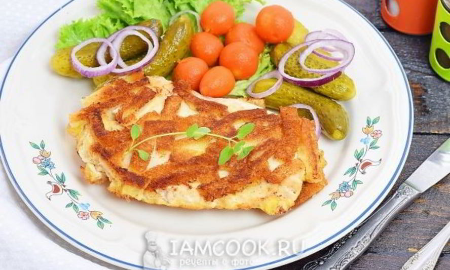 Рецепт шницель по-столичному