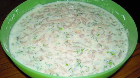 шницель по-венециански с легким салатиком из кукурузы