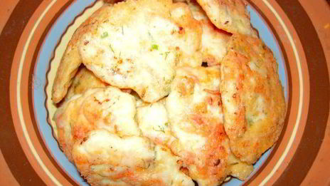 шницель по-венециански с легким салатиком из кукурузы