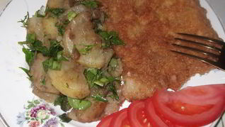 Свиной шницель по-Венски