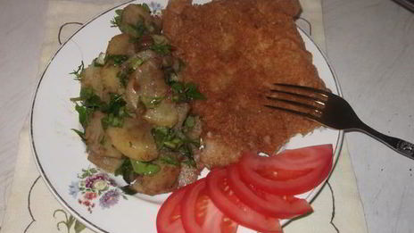 свиной шницель по-венски