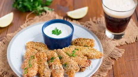 вегетарианский грибной шницель