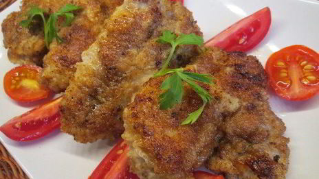 венский шницель в кляре с хреном по-русски
