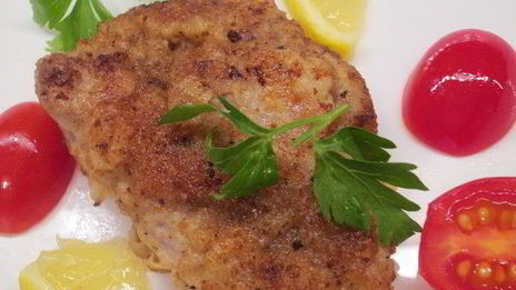 венский шницель в кляре с хреном по-русски