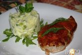 Запеченный свиной шницель