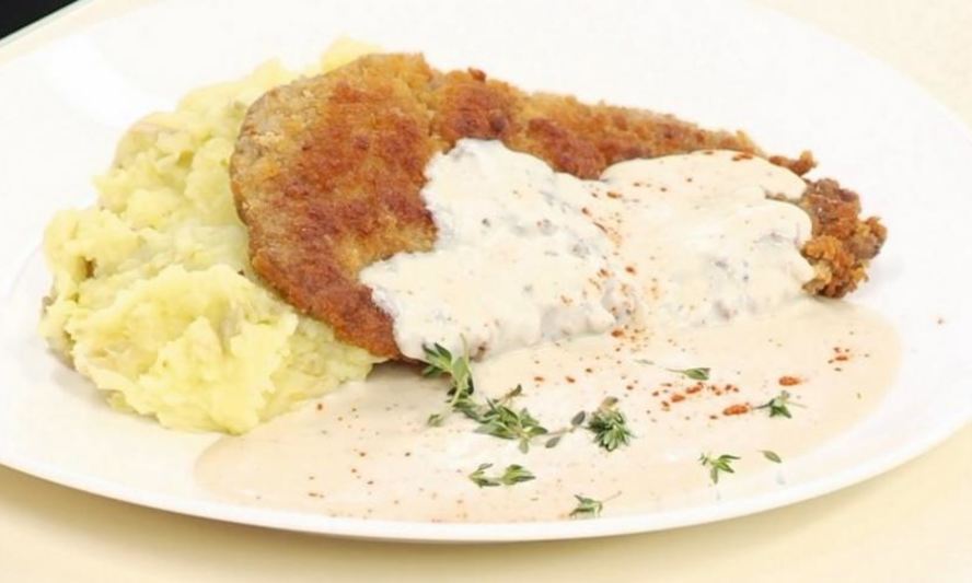 Рецепт говяжий стейк по-куриному