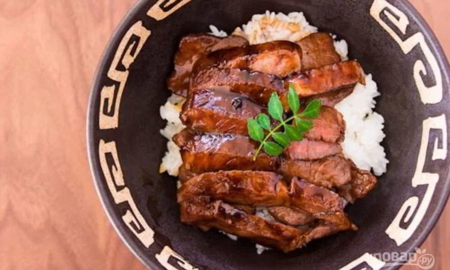 Рецепт говяжий стейк в соусе терияки