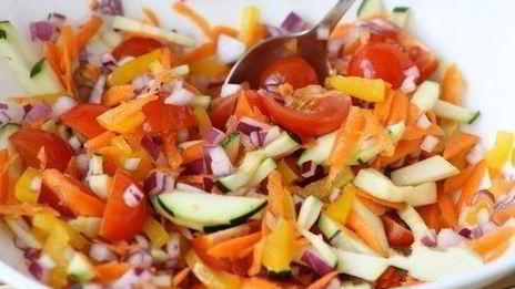 куриный стейк с овощами