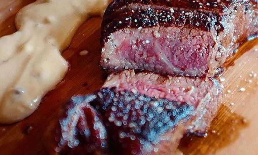 Рецепт нью-йорк-стейк с перечным соусом