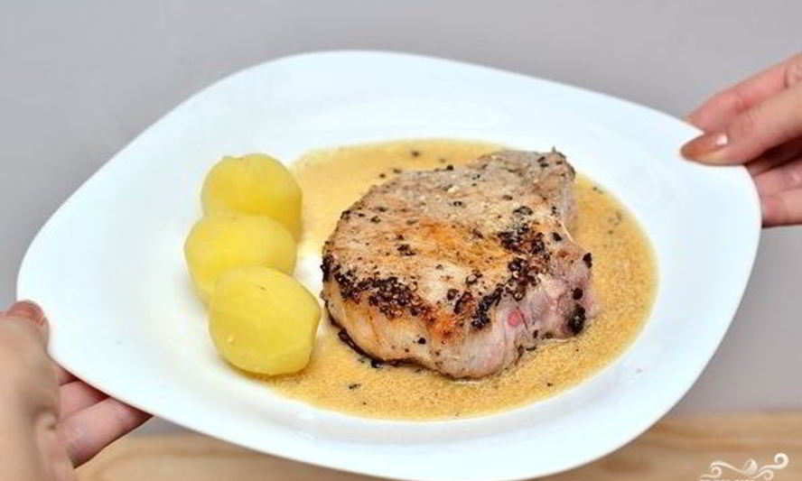 Рецепт перечный стейк