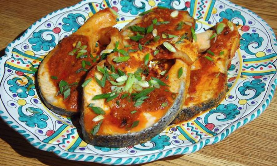 Рецепт пряные стейки из семги