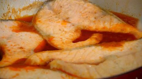 пряные стейки из семги