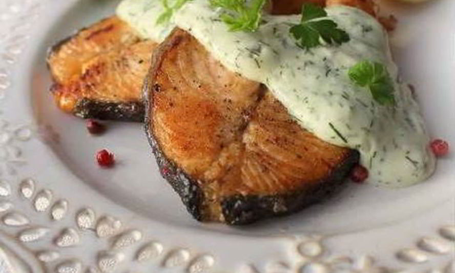 Рецепт рыбные стейки с пикантным соусом