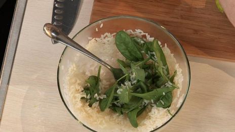 стейк из дайкона с запеченным окунем