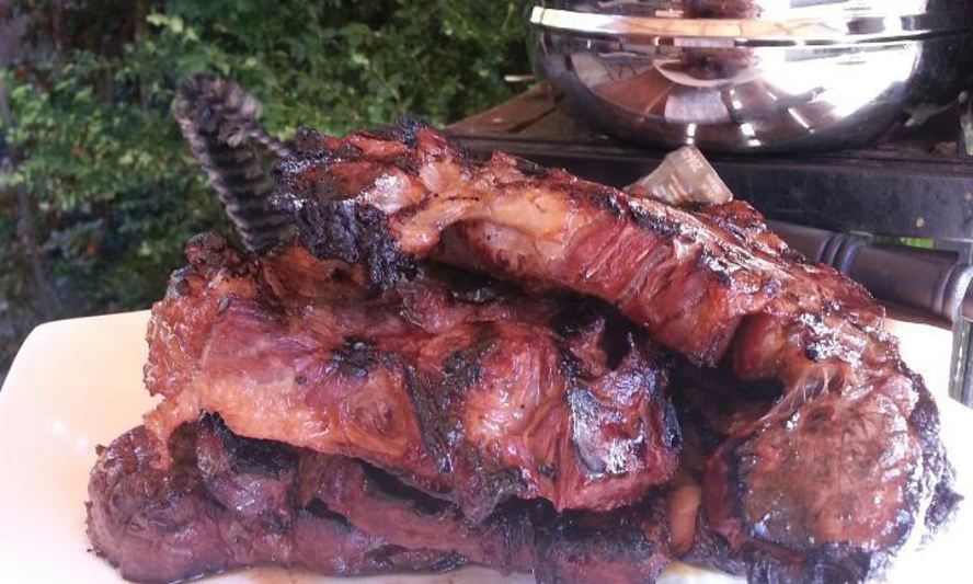 Рецепт стейк из говядины на мангале