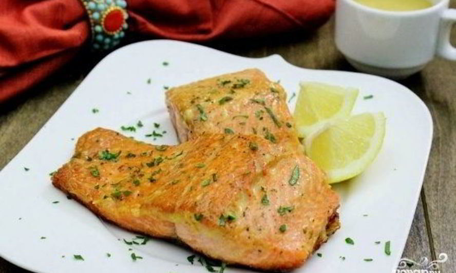 Рецепт стейк из семги на сковороде