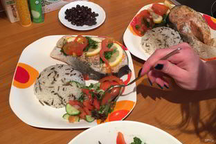 Стейк лосося в фольге