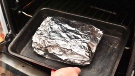 стейк лосося в фольге