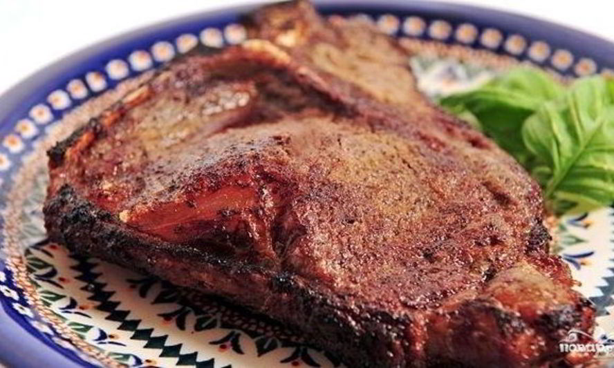 Рецепт стейк на кости в духовке
