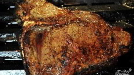 стейк на кости в духовке