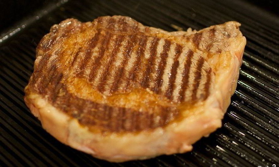 Рецепт стейк на сковороде-гриль