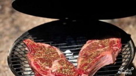 стейк рибай на гриле