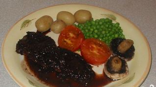 Стейк с французским соусом