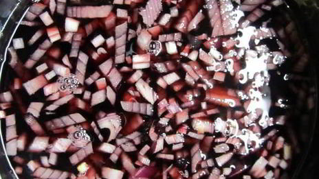 стейк с винным маслом