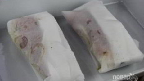 стейки семги в пергаменте