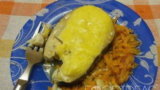 Стейки трески в духовке