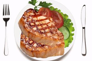 Свиной стейк с пряными травами